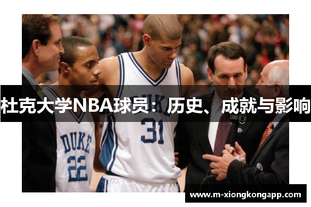 杜克大学NBA球员：历史、成就与影响